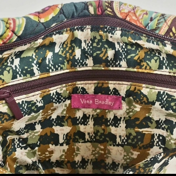 Vera Bradley Iconic Triple Zip Hipster Heirloom Paisley Crossbody Bag - Picture 12 of 14